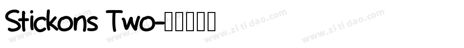 Stickons Two字体转换